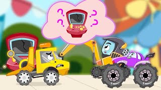Wheel On The Bus - Nursery Rhymes & Kids Songs | Bingo Song Baby songs Learn vehicle names