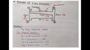 Formation of Y-BUS using inspection method