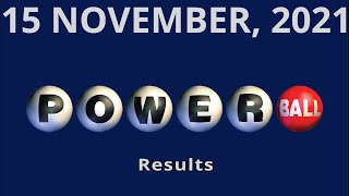 Powerball drawing for November 15 2021