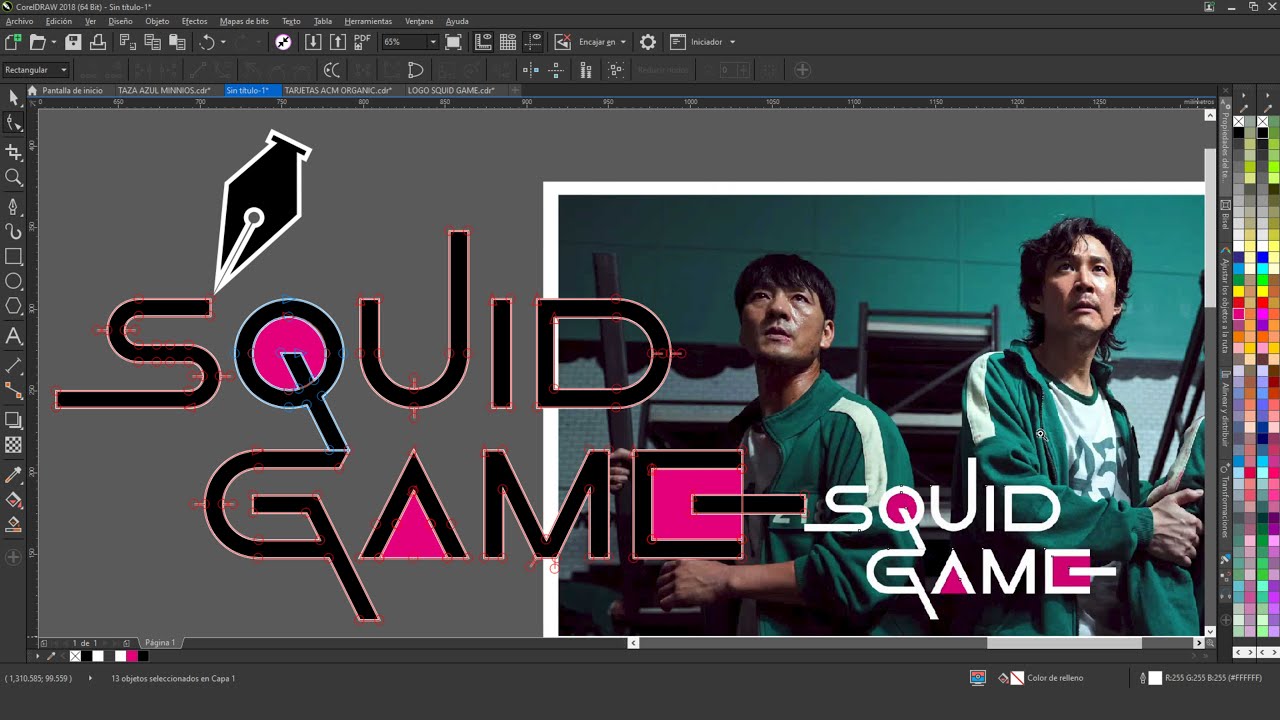 VECTORIZANDO LOGO SQUID GAME (El Juego del Calamar) 2021 - YouTube