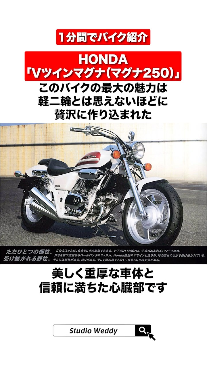 バイク HONDA V-TWIN MAGNA250 ホンダ V-TWIN MAGNA -今、注目すべき絶版名車 「マグナ」ブランドを