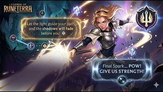 Card Game: Legends of Runeterra playing Lux in path of champions