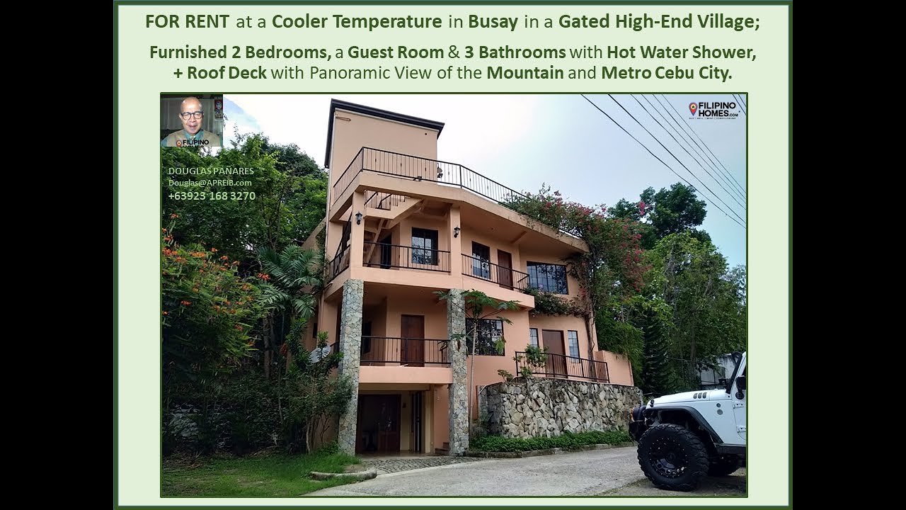 Rent in a House at a Cooler Climate in Busay inside a HighEnd Village in Cebu City YouTube