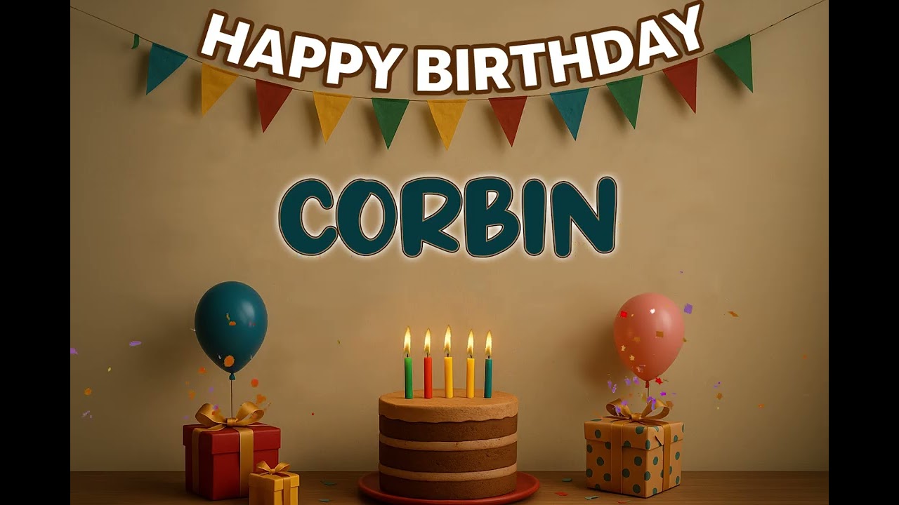 Corbin’s Happy Birthday Song 🎈 | Custom Track by XBirthdays for Kids & Adults | 2026