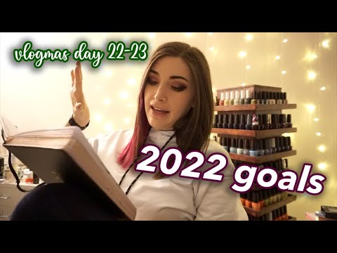 Vlogmas Day 22-23: 2022 goals and planning || Kelli Marissa Vlogs