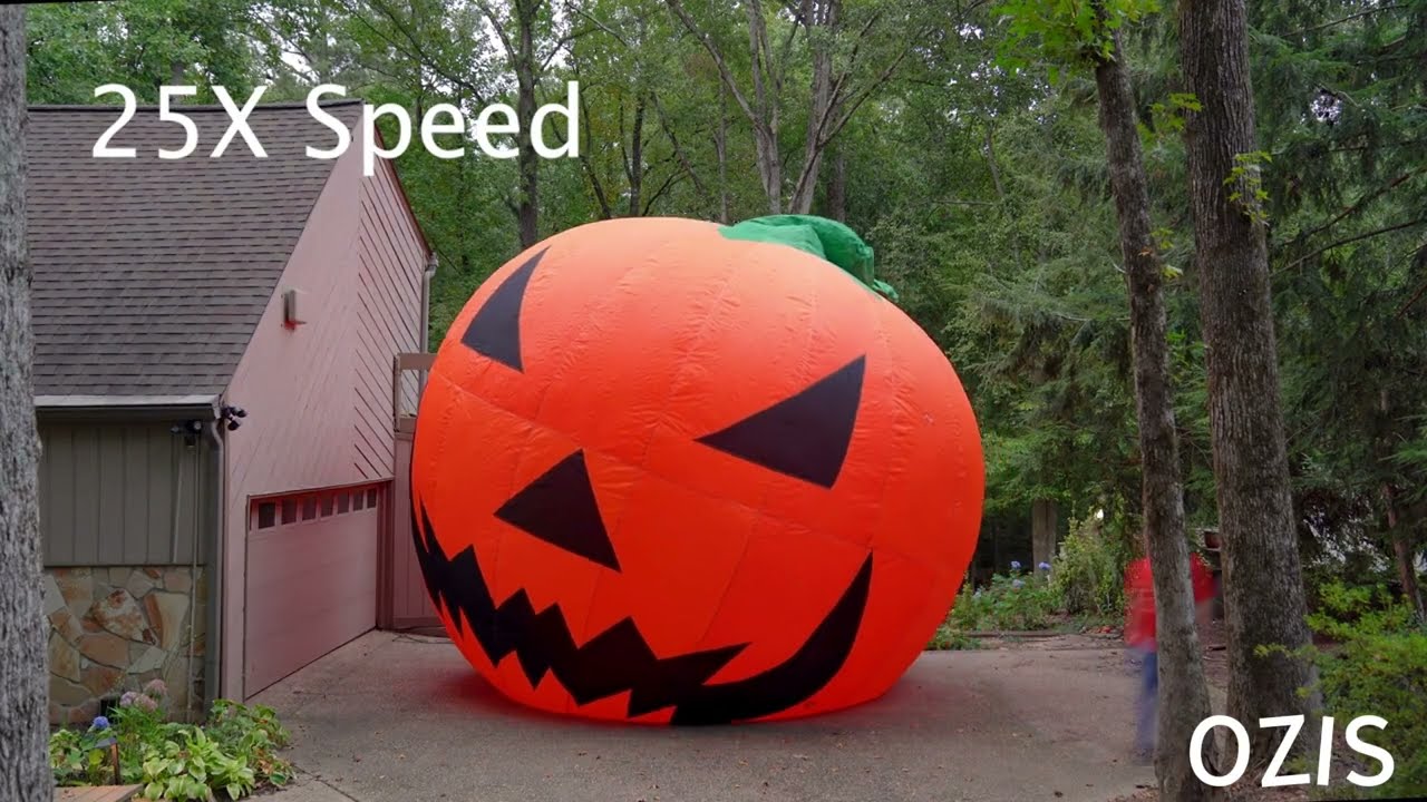 How to Install the OZIS Giant Inflatable Pumpkin 🎃