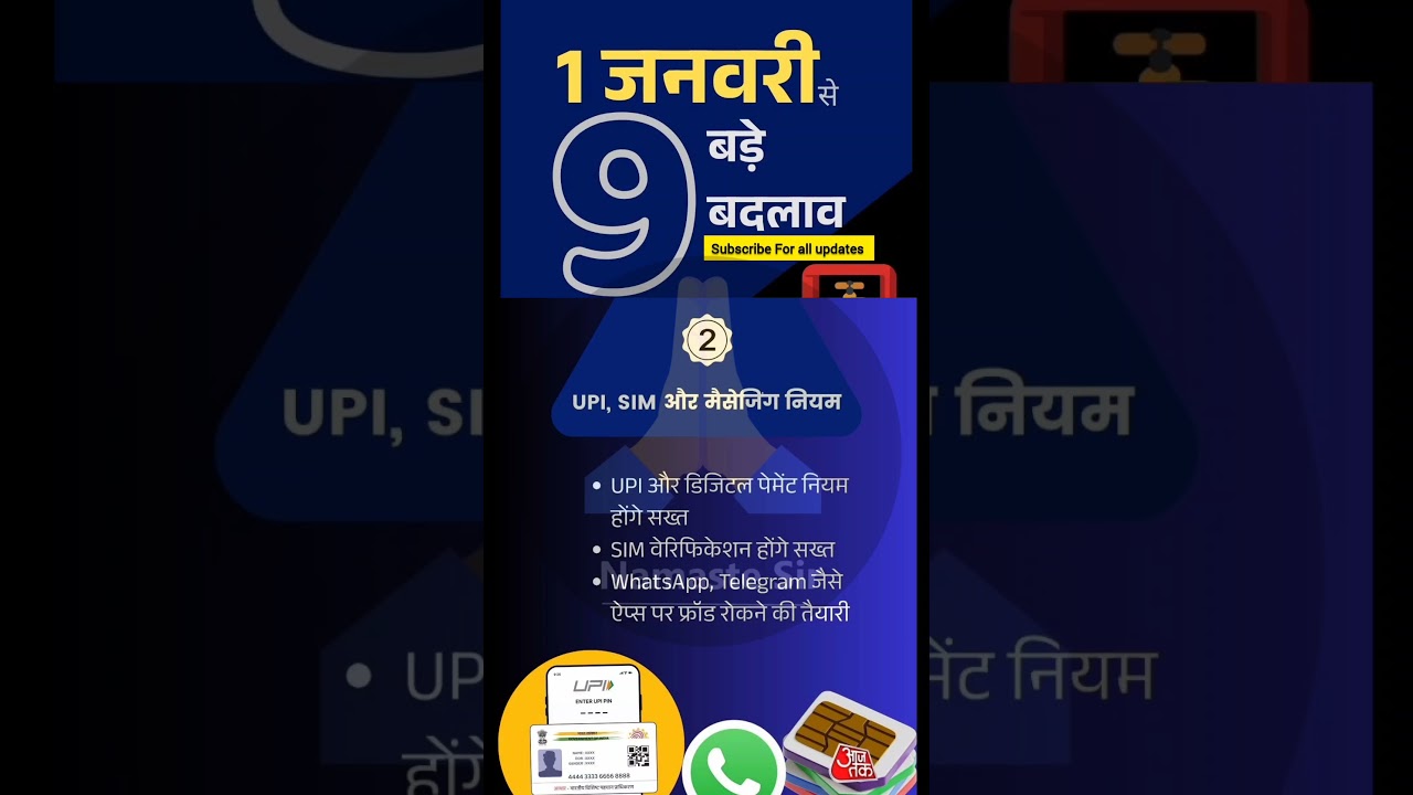 1 जनवरी से 9 बड़े बदलाव