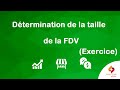 Exercice 1 corrig  taille optimale de la fdv