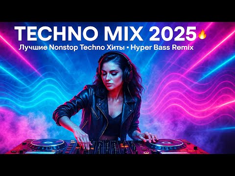 Techno Mix 2025 Лучшие Nonstop Techno Хиты Гипер Бас Ремикс Для Вечеринок Зала и Гейминга