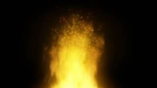 Realistic Fire Sparks Rising Effect Overlay Black Background | for Editing | No Copyright Free📥👇