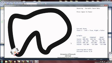 Line Following Robot - Q-Learning example