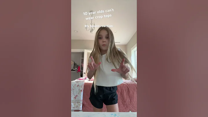 10 year olds can’t wear crop tops… oh well