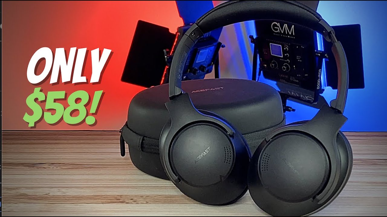 ACEFAST H1 Hybrid ANC Wireless Headphones -  50H Playtime 3D Audio Hi-Res Sound and Ambient Mode!