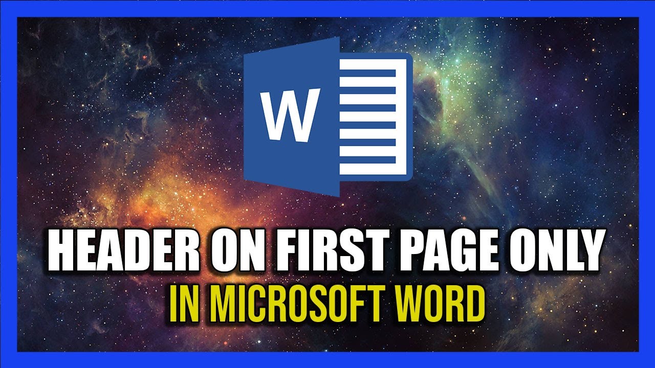 How To Put Header Only On First Page In Ms Word 2024 YouTube how-to-put-header-only-on-first-page-in-ms-word-2024-youtube