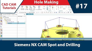 Siemens NX CAM: (English) 17_DAY:  Hole drilling and Spot drilling operaions #nx #siemens #drill