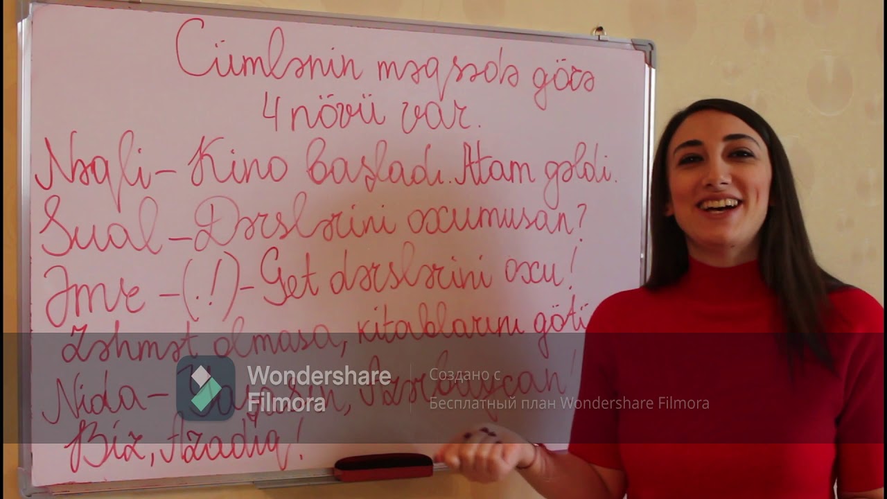 Az.dili Qayda Cümlənin məqsədə görə növləri