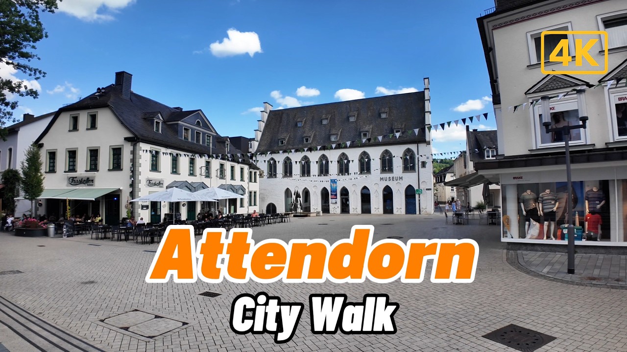 Attendorn City Walk in 4K – Historic Town in Sauerland, Germany - YouTube