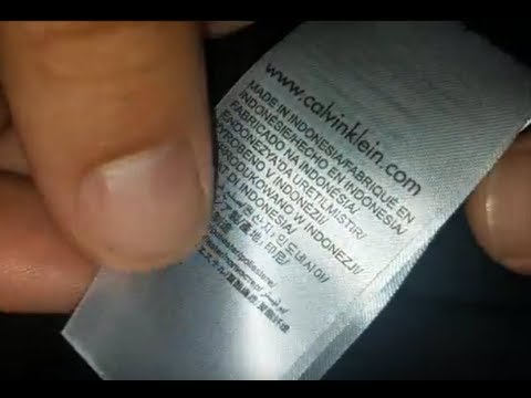 How to spot original Calvin Klein clothes production date - YouTube