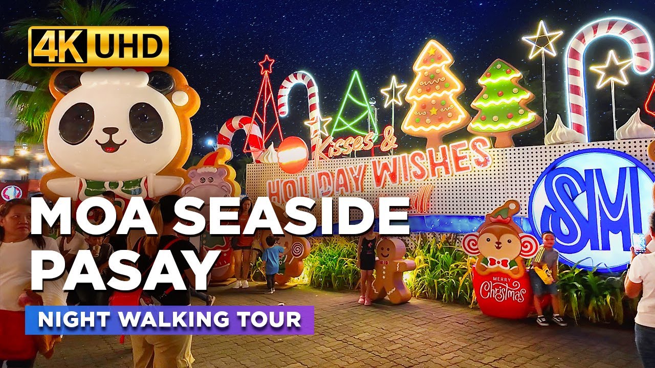 Christmas Tour at MOA SEASIDE | Watch the MUST-SEE Attractions at SM By the Bay, Pasay City【4K】