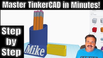 Design a Pencil Holder Step by Step! Master Tinkercad in Minutes