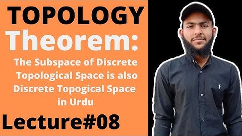 Proof of the subspace of discrete Topological space is also a Topological space @MBMATHEMATICS