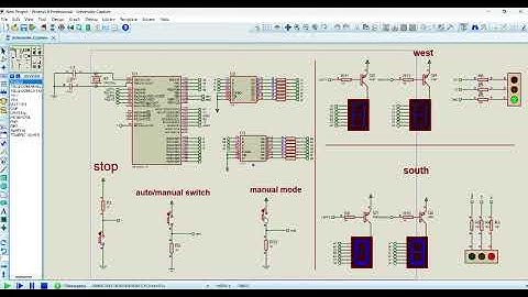 Traffic light using PIC16F877A microcontroller