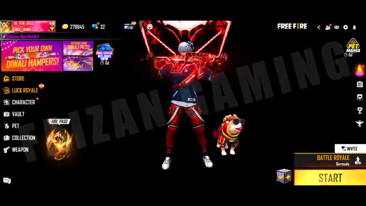 free fire best account