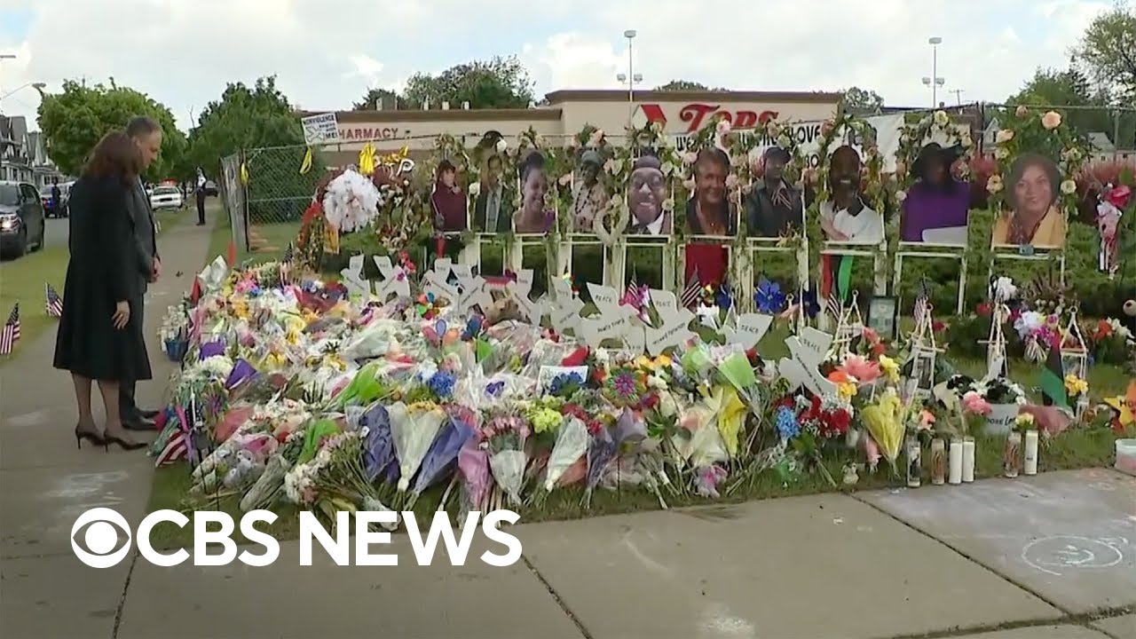 Vice President Harris, second gentleman honor lives lost in Buffalo supermarket shooting