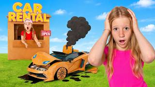 nastya friends build fun cars cardboard
