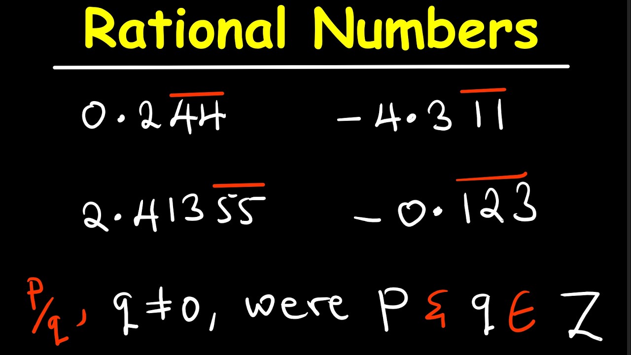 P Q In Math How to express Rational Numbers in form of p/q | Math Tutorial - YouTube