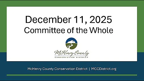 December, 11 2025 - Board of Trustees - Committee of the Whole