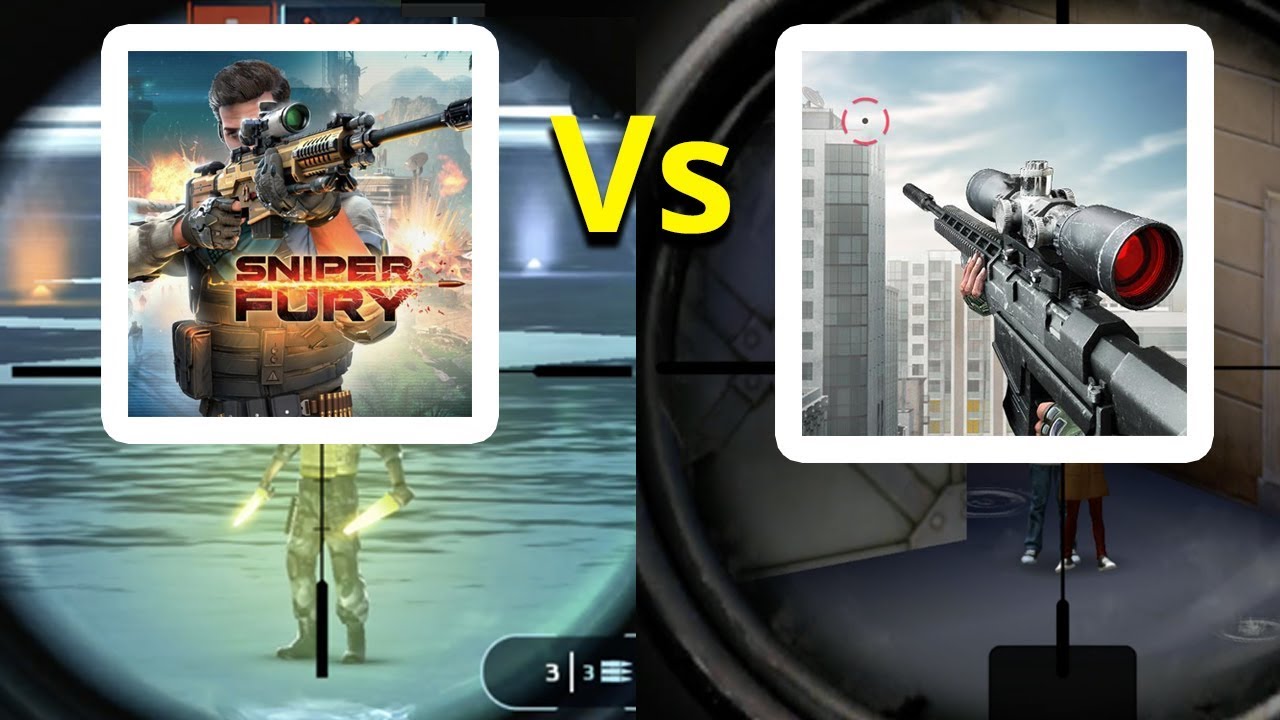 Sniper Fury vs Sniper 3D Assassin Android Gameplay Comparison