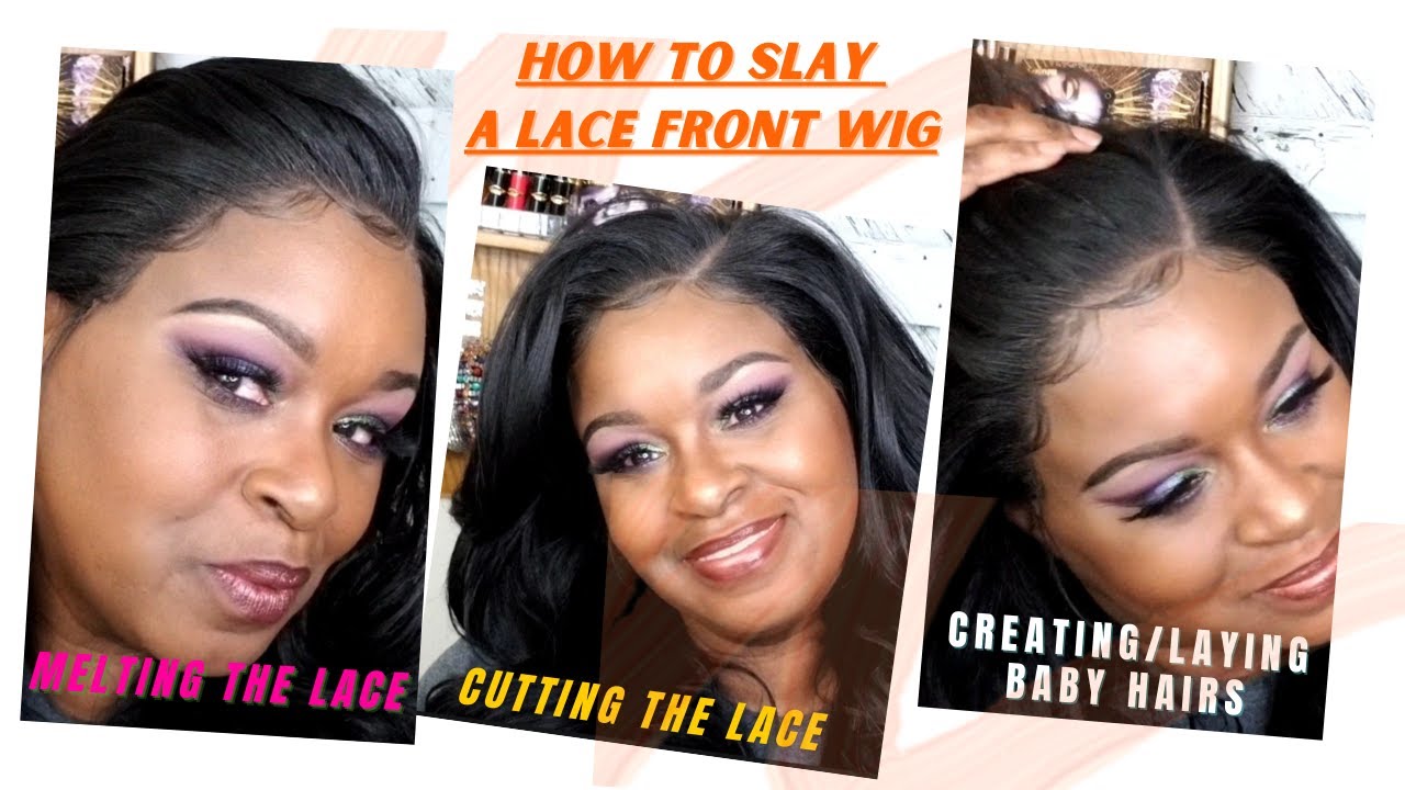 HOW TO BLEND YOUR LACE WIG USING MAKEUP AND BABY HAIR 