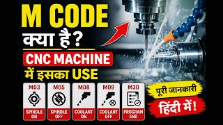 CNC Machine में M Code क्या है? | M03 M05 M08 Full Explained in Hindi