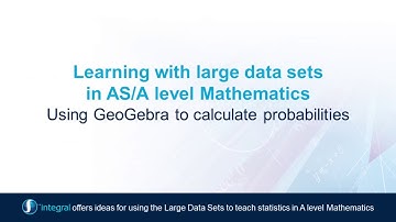 9a Using GeoGebra to calculate probabilities