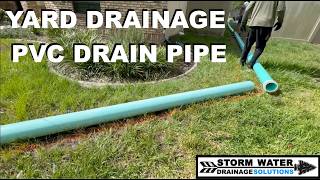 Installing a Catch Basin With PVC Drainage Pipe To Stop Flooding