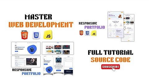 Master Frontend Web Development With 2 Real World Portfolios Using Html CSS and JS Full Tutorial