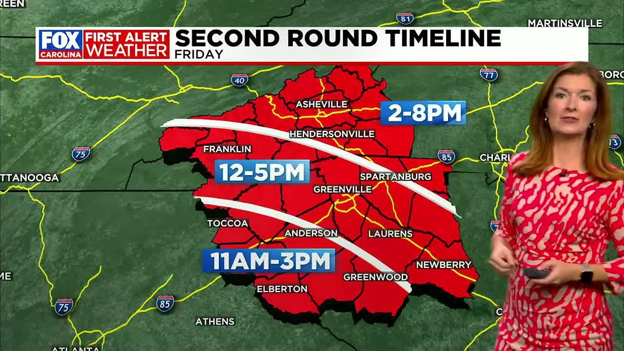 Showers and some strong storms possible Friday afternoon - YouTube