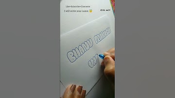 How to write BHANU PRAKASH❤️VASANTHA in bubble letters #art #letters #tutorial