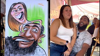 They were clearly not ready 😂 | Hilarious Caricature Drawing and Reactions Wealth