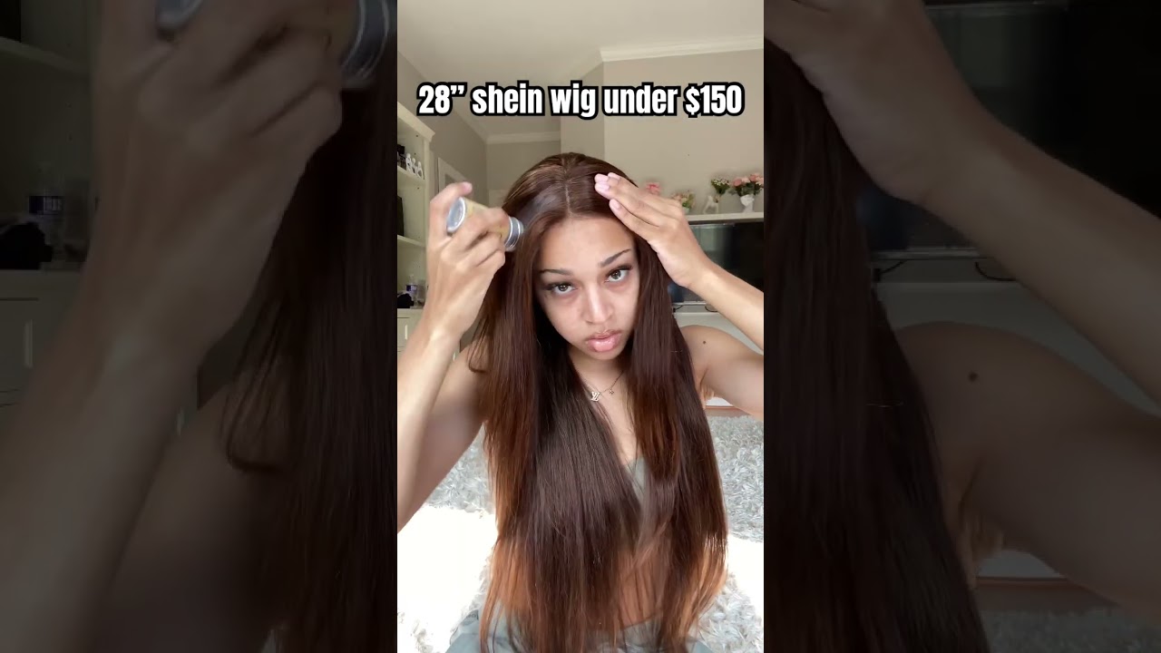 SHEIN lace front wig install 