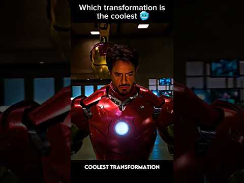 Normal transformation Vs coolest transformation #shorts #ironman #marvel