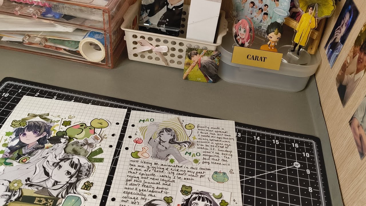 homebody vlog ♡ asmr anime journaling & popmart unboxing