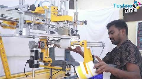 Silk Screen Printing Machine for Paint Bucket, Container and Pails