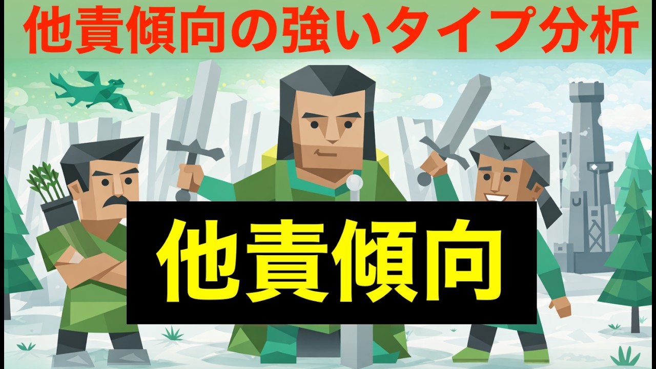 MBTI他責傾向の強いタイプ分析