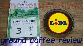 Lidl Sunday Blend Ground Coffee Review.