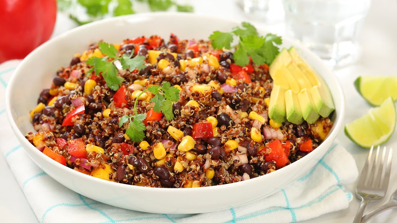 Southwestern Quinoa Salad | Healthy Make Ahead Summer Recipe! | The Domestic Geek