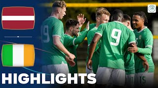 Ireland vs Latvia | Highlights | U21 Euro Qualification 13-10-2023