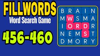 FILLWORDS Word Search Games level 456 457 488 459 460