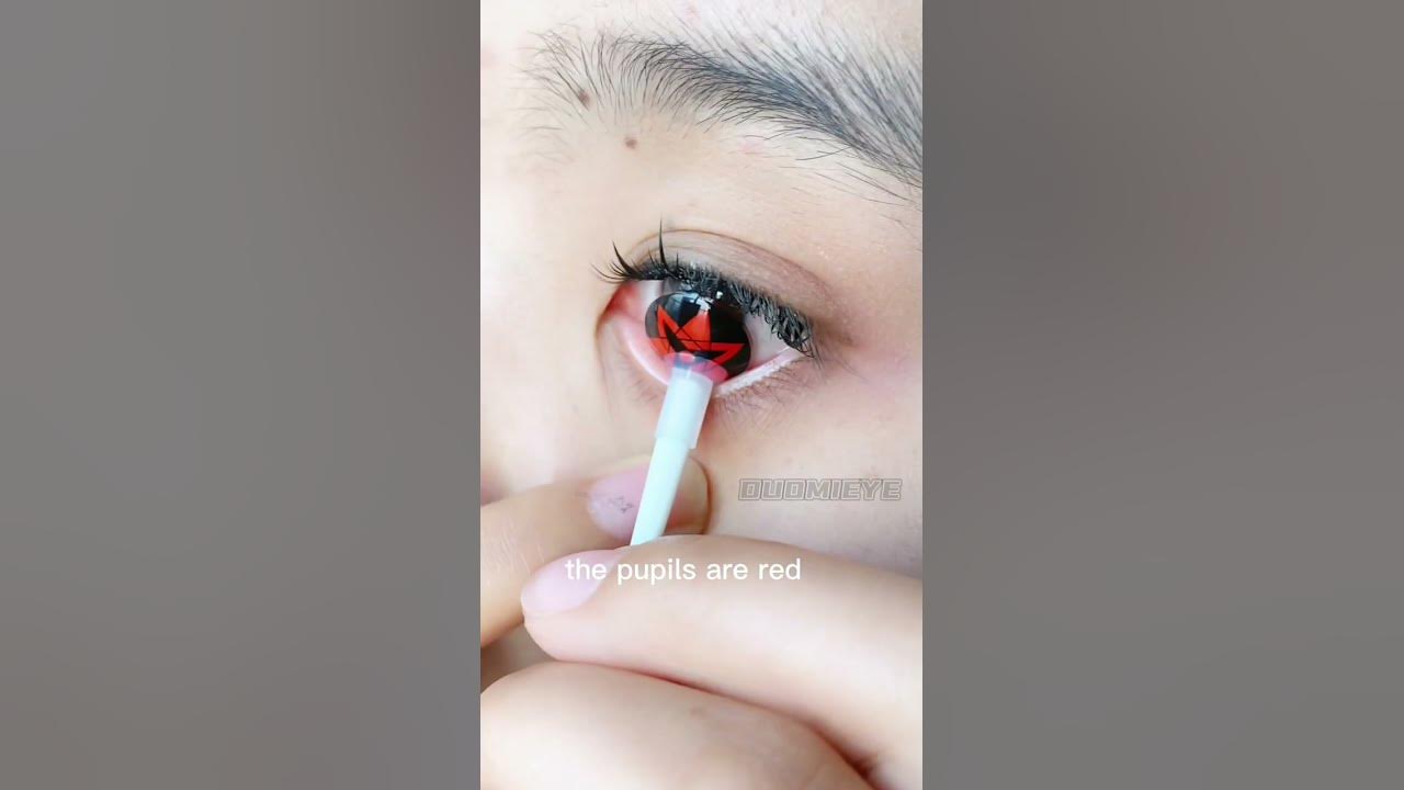 Do u like sharingan? #contactlenses #lenses #colorcontacts #cosplay #naruto #sharingan